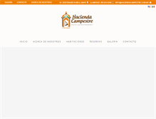 Tablet Screenshot of haciendacampestre.com